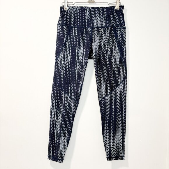 Sweaty Betty Power‎ Crop Leggings Navy Pattern Size 4–6 - Picture 1 of 7